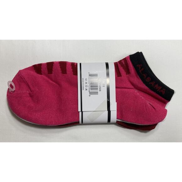 Alabama Crimson Tide Socks Ankle Women's size: 9 to 11 2 packs of 3 , NCAA - Picture 3 of 6